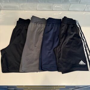 Adidas Black and Gray Athletic Shorts